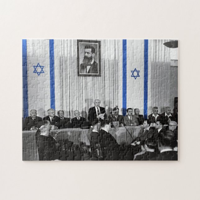 Puzzle État D'Israël Déclaré - 18 Mai 1948 (Horizontal)
