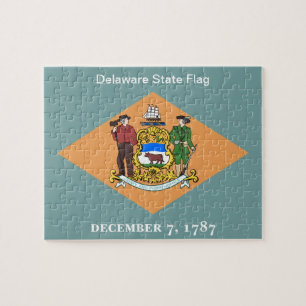 Puzzle État du Delaware Indicateur 8x10