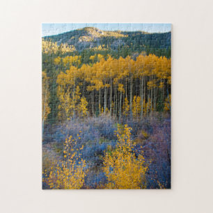 Puzzle États-Unis, Colorado. Jaunes brillants peupliers f