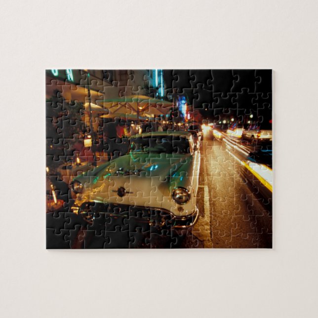Puzzle États-Unis, Floride, Miami, South Beach la nuit. 2 (Horizontal)
