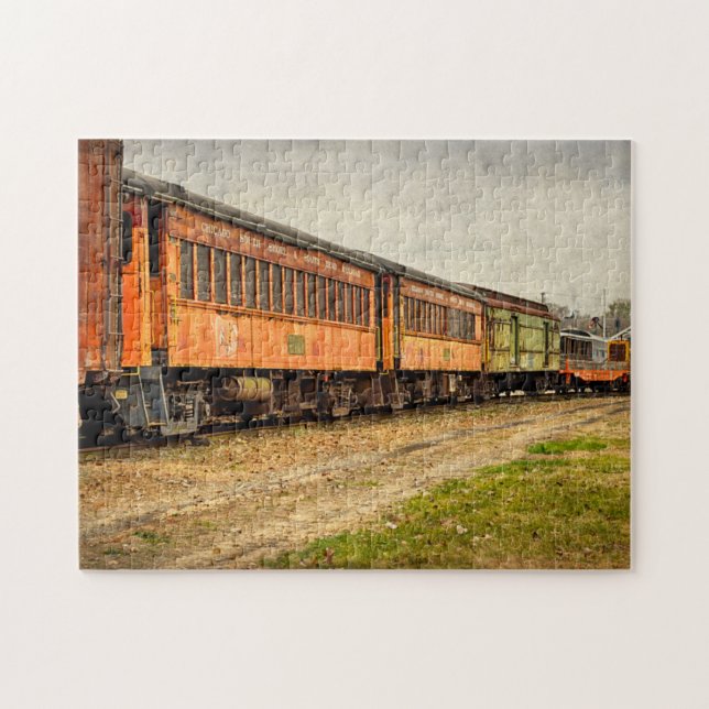 Puzzle États-Unis, Indiana. Le Musée du chemin de fer de  (Horizontal)