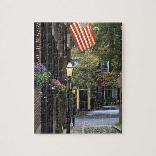 Puzzle États-Unis, Massachusetts, Boston, Beacon Hill. (Vertical)
