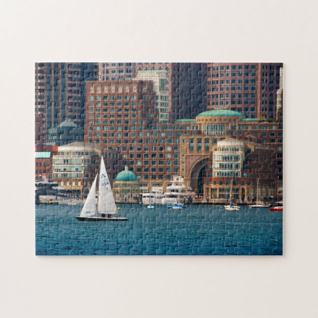 Puzzle États-Unis, Massachusetts. Skyline du front de mer (Horizontal)