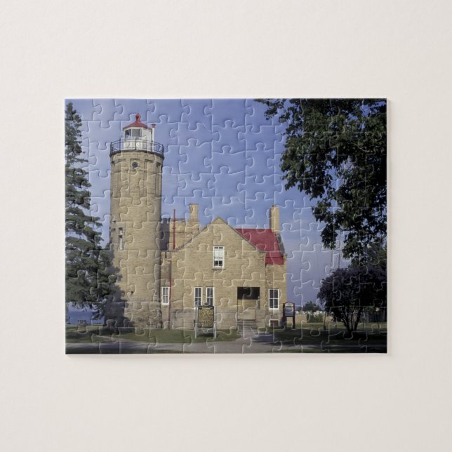 Puzzle États-Unis, Michigan Old Mackinac Point Lighthouse (Horizontal)