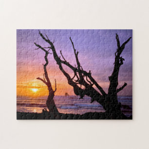 Puzzle États-Unis, Oregon, Cape Meares. Coucher de soleil