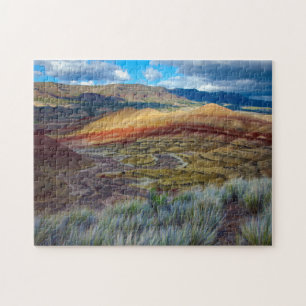 Puzzle États-Unis, Oregon. Paysage des Painted Hills