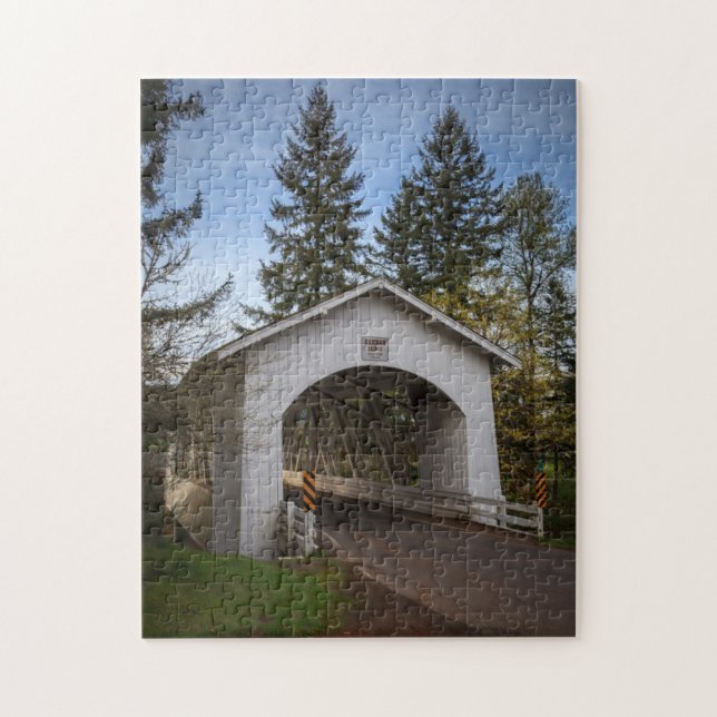 Puzzle États-Unis, Oregon, Scio, Hannah Bridge 2 (Vertical)