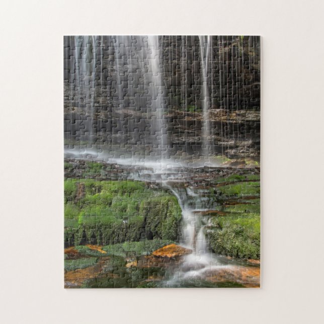 Puzzle États-Unis, Pennsylvanie, Benton. Cascade délicate (Vertical)