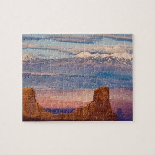 Puzzle États-Unis, Utah. Vue panoramique des montagnes La