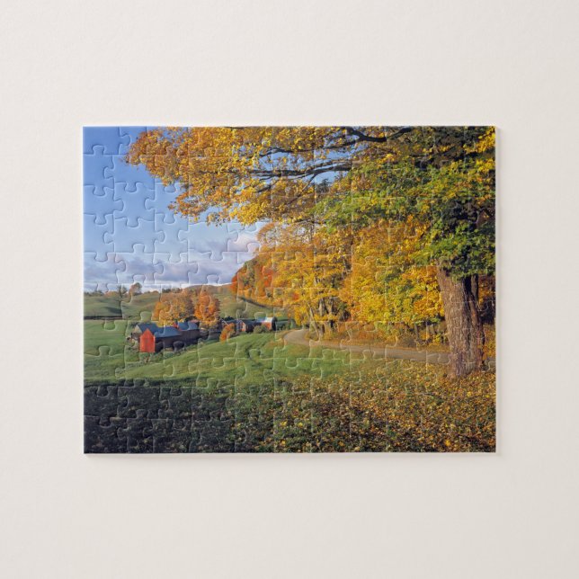 Puzzle États-Unis, Vermont, Jenne Farm. L'automne arrive  (Horizontal)