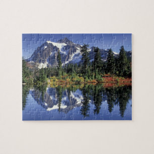 Puzzle États-Unis, WA, Heather Meadows RA. Mont Shuksan à