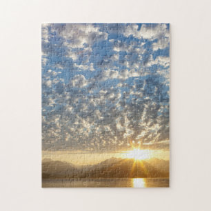 Puzzle États-Unis, Washington, Seabeck. Coucher de soleil