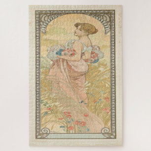 Puzzle Été 1900 : Un Art Nouveau de Mucha