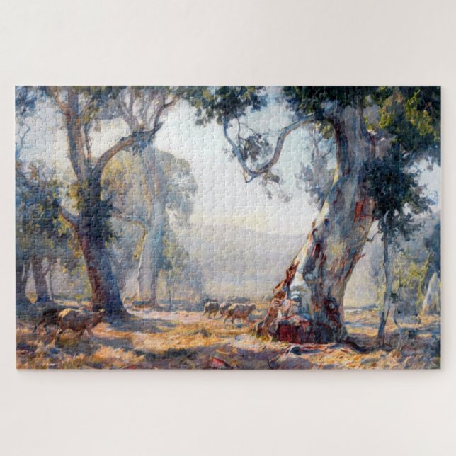 Puzzle Été Hans Heysen 1909 Art Australien (Horizontal)