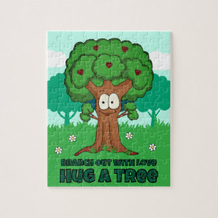 Puzzle Étendez Votre Amour, Enlacez Un Arbre