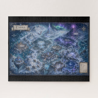Puzzle Etheria (Carte de monde fantastique)