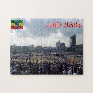 Puzzle Éthiopie - Addis-Abeba - carré Meskal -