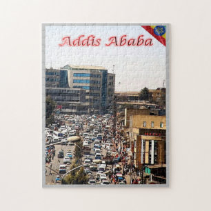 Puzzle Ethiopie - Addis Abeba - Le Centre Animé -