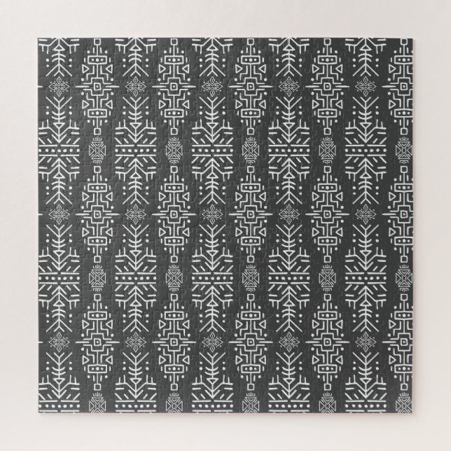 Puzzle Ethnic Boho Chic : Une conception tribale transpar (Vertical)
