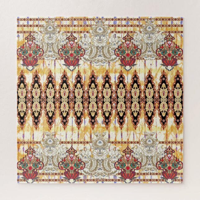 Puzzle Ethnic Mughal : motif numérique floral (Vertical)