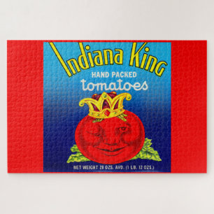 Puzzle Étiquette de tomates Indiana King