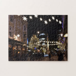 Puzzle Étoiles de Noël illuminent la nuit, sept appels Lo