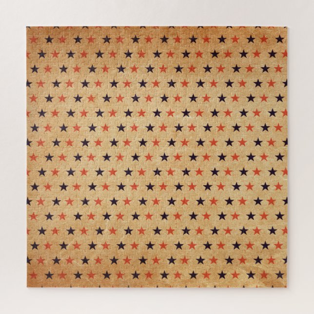 Puzzle Étoiles vintages : Texture papier ancienne (Vertical)