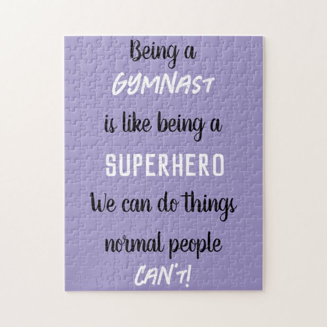 Puzzle Être un gymnaste, c'est comme être un super-héros  (Vertical)