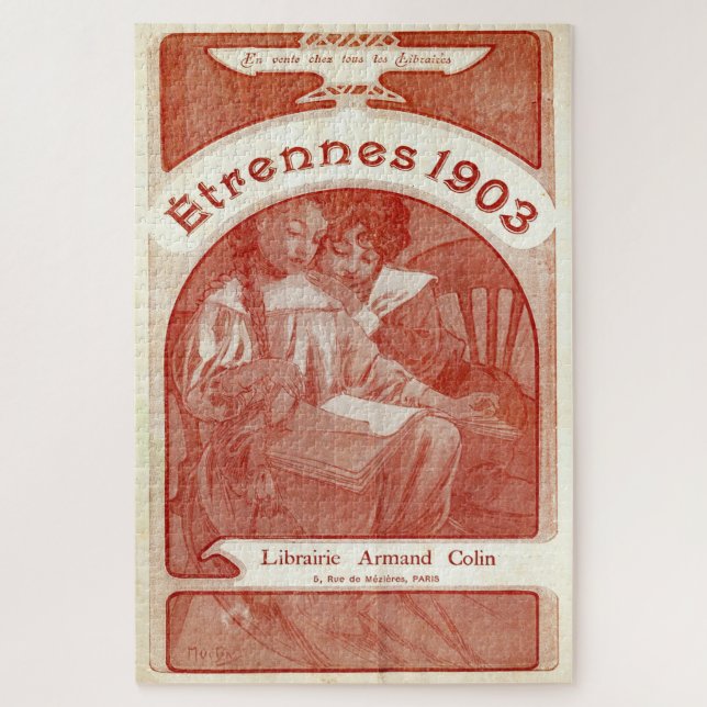 Puzzle Étrennes (1903) – Alphonse Mucha (Vertical)