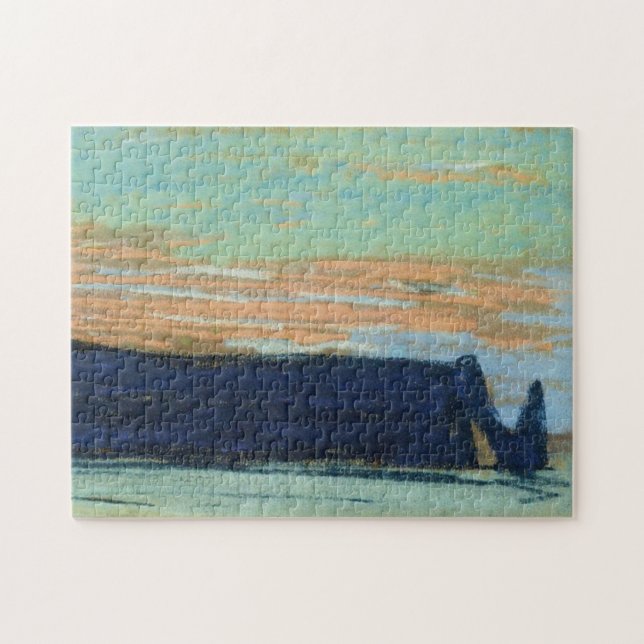 Puzzle Etretat Arch & Aval Cliff Monet Fine Art (Horizontal)
