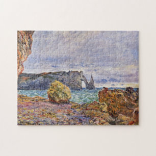 Puzzle Etretat Beach & Porte d'Aval Monet Art
