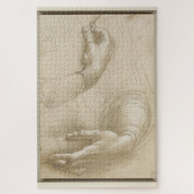 Puzzle Étude de la main d'une femme - Leonardo da Vinci ( (Vertical)