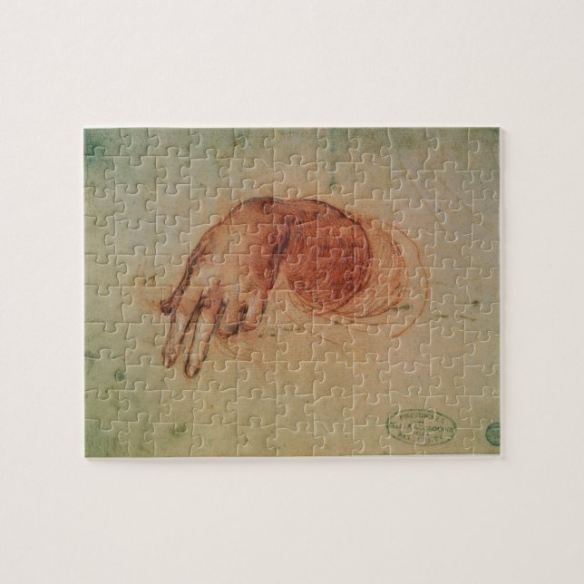 Puzzle Étude d'une main (craie rouge sur le papier) (Horizontal)