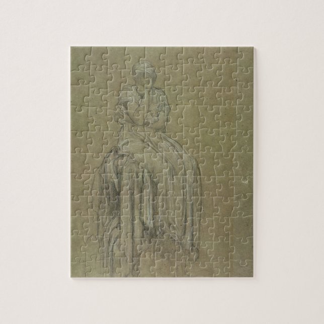 Puzzle Étude pour la solitude, c.1890 (craie sur le (Vertical)