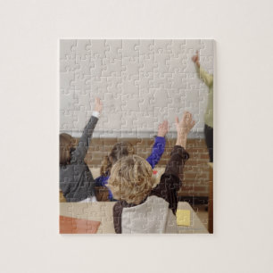 Puzzle étudiants en classe