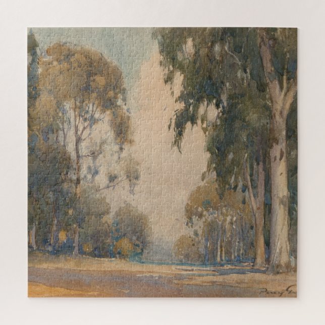 Puzzle Eucalyptus (1922) - Délicat Aquarelle Botanique (Vertical)