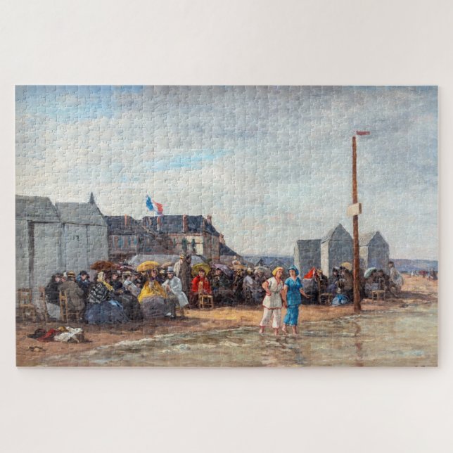 Puzzle Eugene Boudin - Temps de baignade à Trouville (Horizontal)