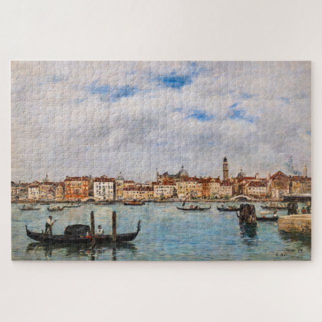 Puzzle Eugene Boudin - Venise, Riva degli Schiavoni (Horizontal)