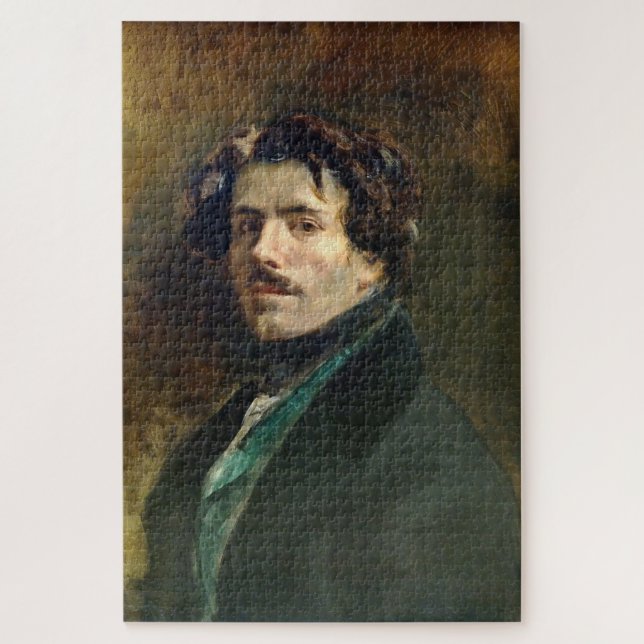 Puzzle Eugène Delacroix : Autoportrait au gilet vert (Vertical)
