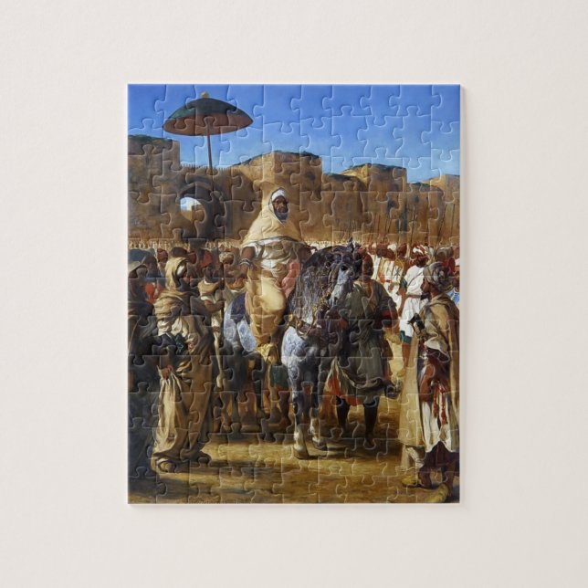 Puzzle Eugene Delacroix- le sultan de partir du Maroc (Vertical)