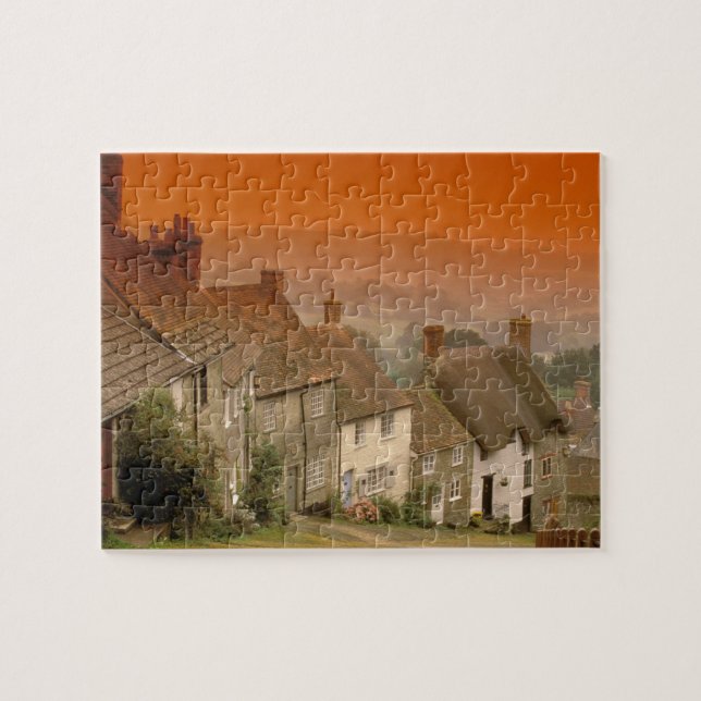 Puzzle Europe, Angleterre, Dorset, Shaftesbury. Piste d'o (Horizontal)