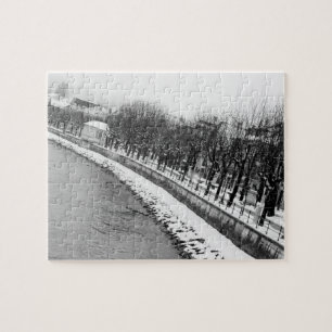 Puzzle Europe, Autriche, Salzbourg. La rive de la rivière