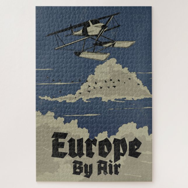 Puzzle Europe en avion (Vertical)