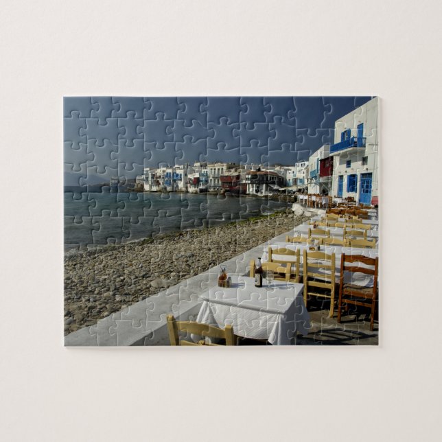 Puzzle Europe, Grèce, Mykonos. Vue sur le bord de mer (Horizontal)
