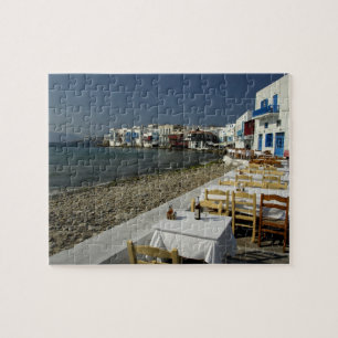 Puzzle Europe, Grèce, Mykonos. Vues du bord de mer
