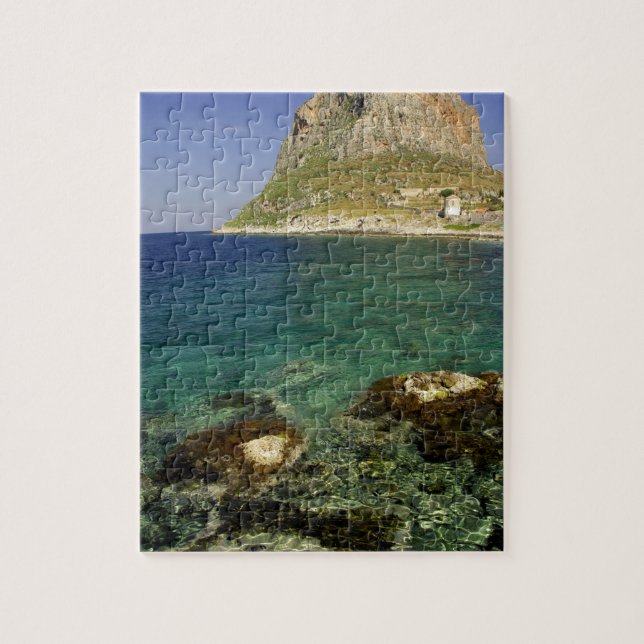 Puzzle Europe, Grèce, Péloponnèse, Monemvasia. Le (Vertical)