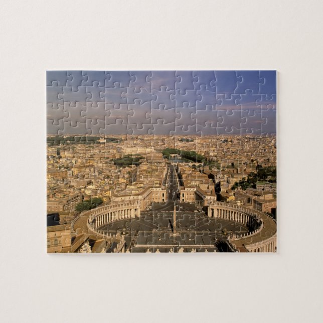 Puzzle Europe, Italie, Rome, Vatican. Vue depuis St. (Horizontal)