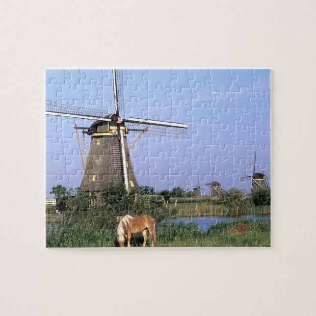 Puzzle Europe, Pays-Bas, Zuid Holland, Kinderdijk. 2 (Horizontal)