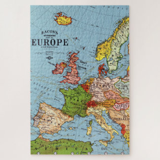 Puzzle Europe vintage Carte générale du XXe siècle