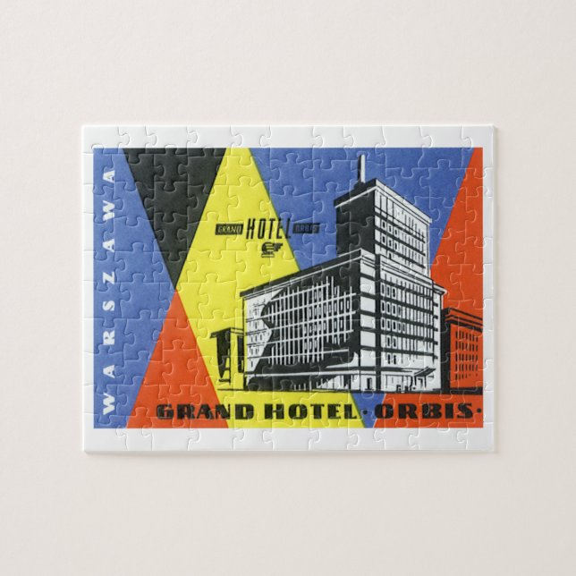 Puzzle Europe Vintage voyage, Varsovie (Varsovie), Pologn (Horizontal)